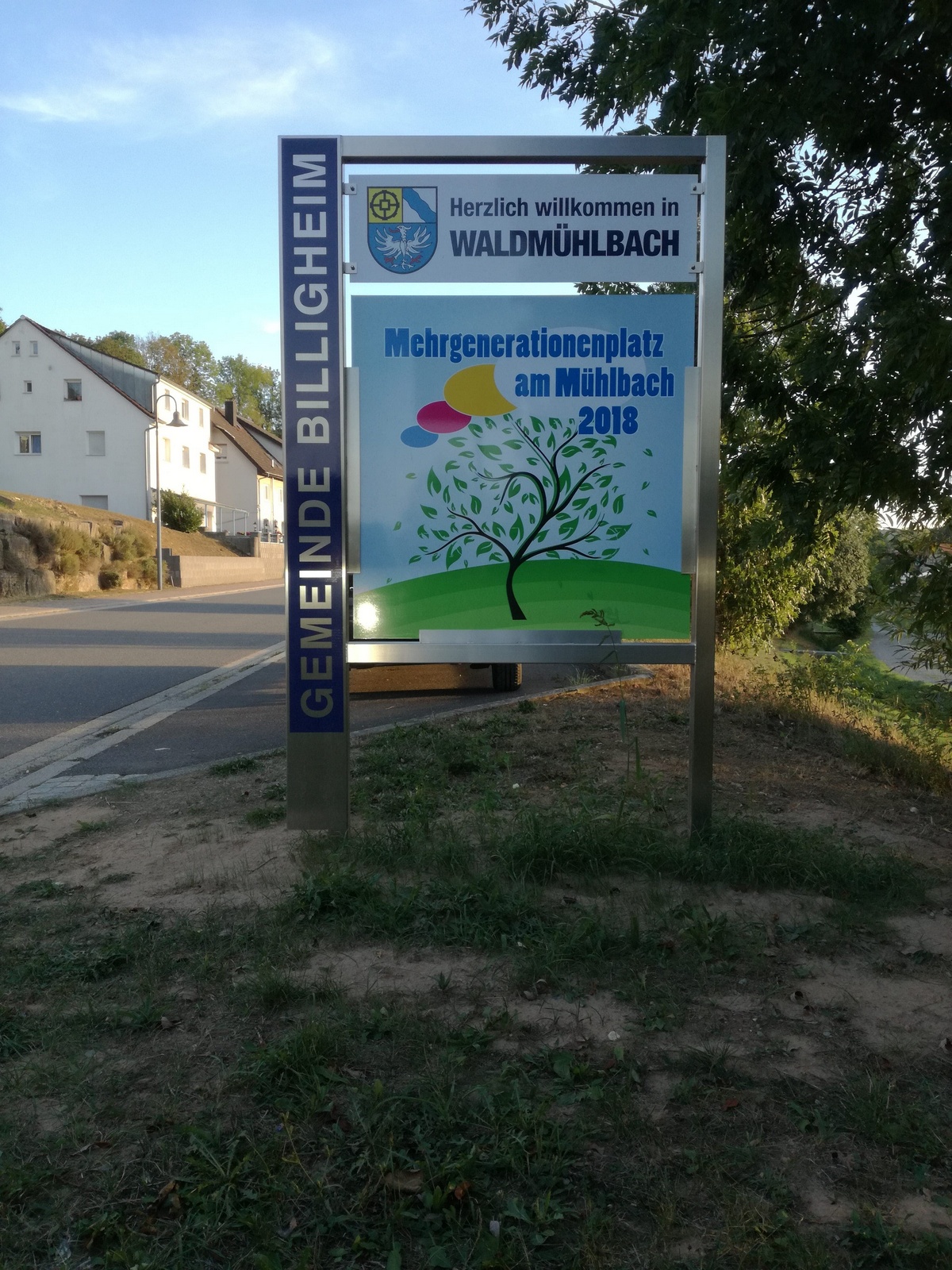 Aufsteller Ortseingang, Ortsbeschilderung